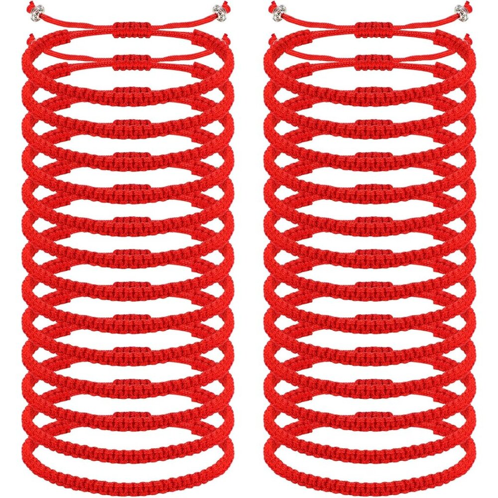48 Pcs Red String Bracelets Bulk For Protection G… - image 1
